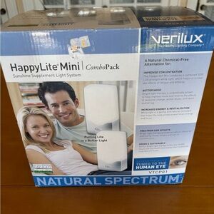 Verilux happy light mini sunshine natural spectrum Combo Pack NWT